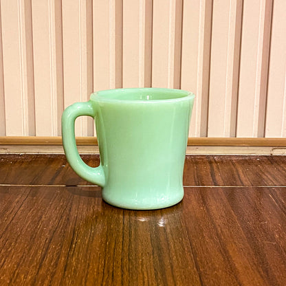 FireKing Jadeite D handle Mug, Made in USA 1960s (D6)