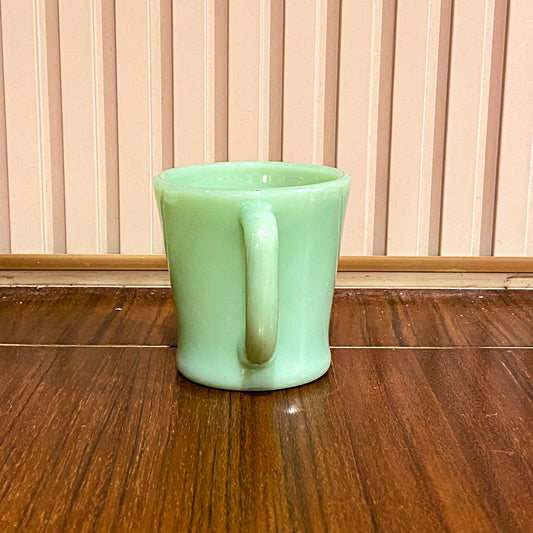 FireKing Jadeite D handle Mug, Made in USA 1960s (D6)