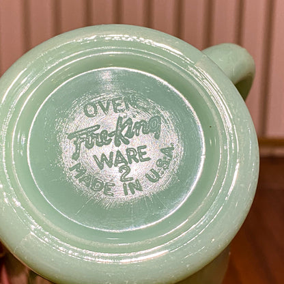 FireKing Jadeite D handle Mug, Made in USA 1960s (D6)