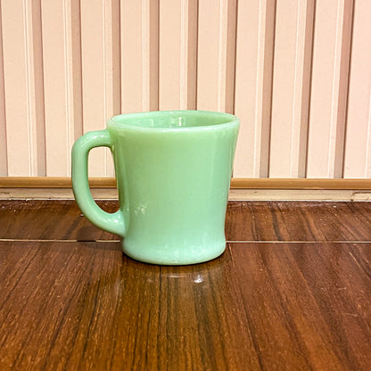 FireKing Jadeite D handle Mug, Made in USA 1960s (D7)