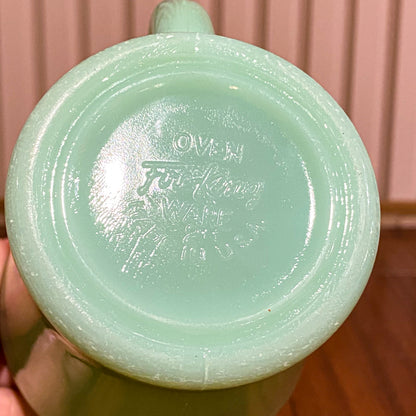 FireKing Jadeite D handle Mug, Made in USA 1960s (D8)