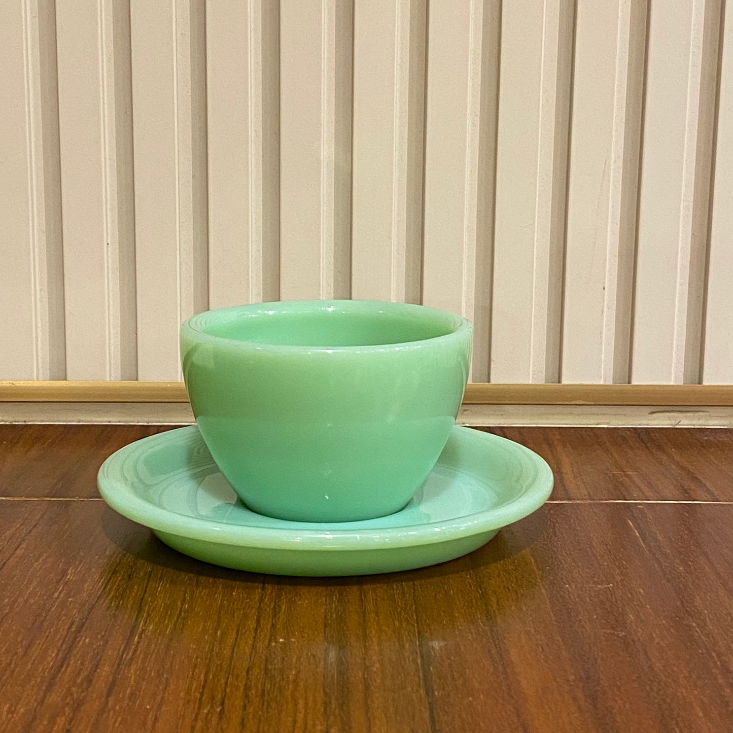 FireKing Restaurant-ware cup & saucer, Made in USA 1950s-60s (CS1)