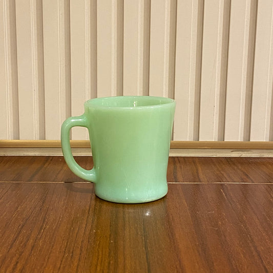 FireKing Jadeite D handle Mug, Made in USA 1960s (D6)