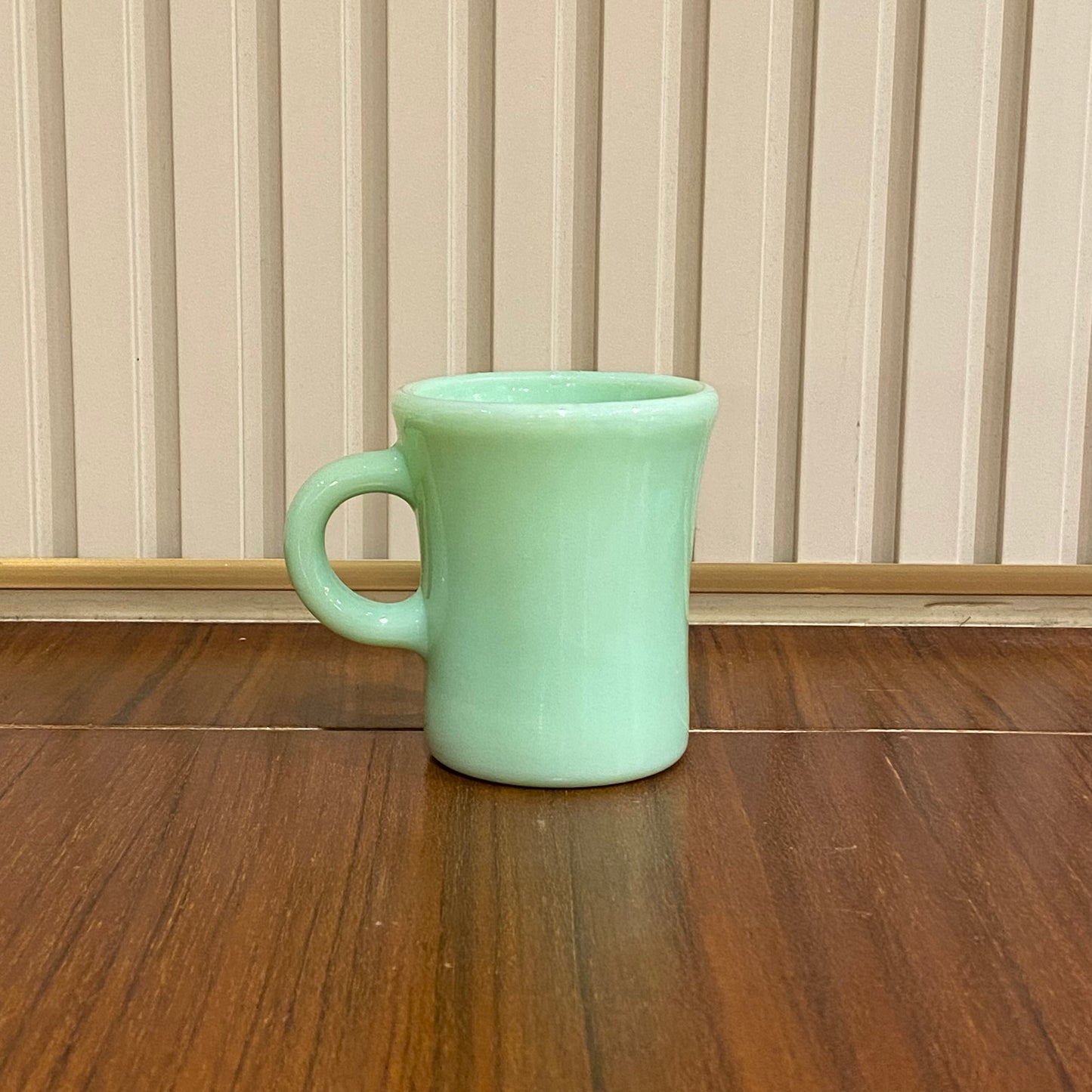 FireKing C-handle Slim Chocolate Mug, Made in USA 1950s (co2)