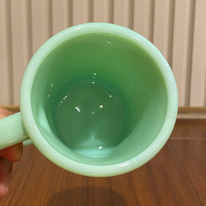 FireKing C-handle Slim Chocolate Mug, Made in USA 1950s (co2)