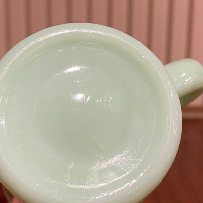 FireKing C-handle Slim Chocolate Mug, Made in USA 1950s (co2)