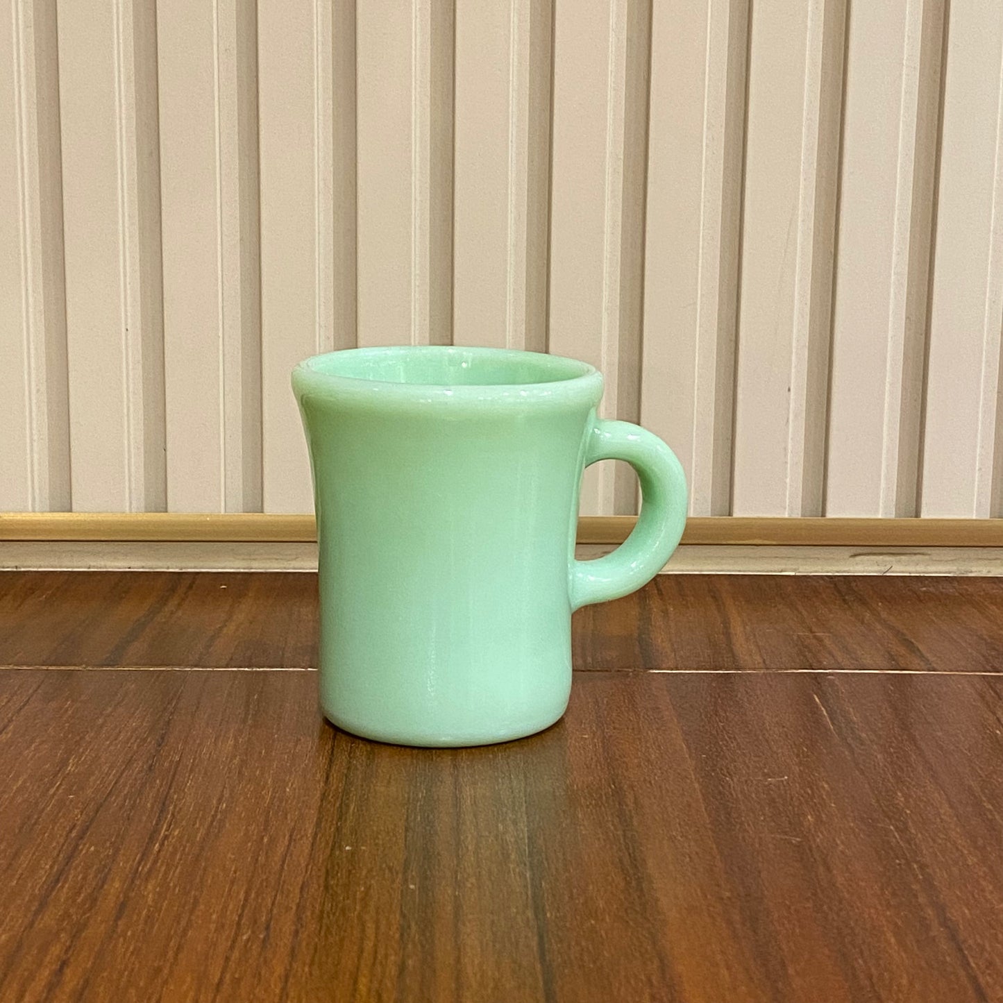 FireKing C-handle Slim Chocolate Mug, Made in USA 1950s (co3)