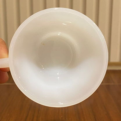 FireKing White Demitasse Cup & Saucer (demi1)