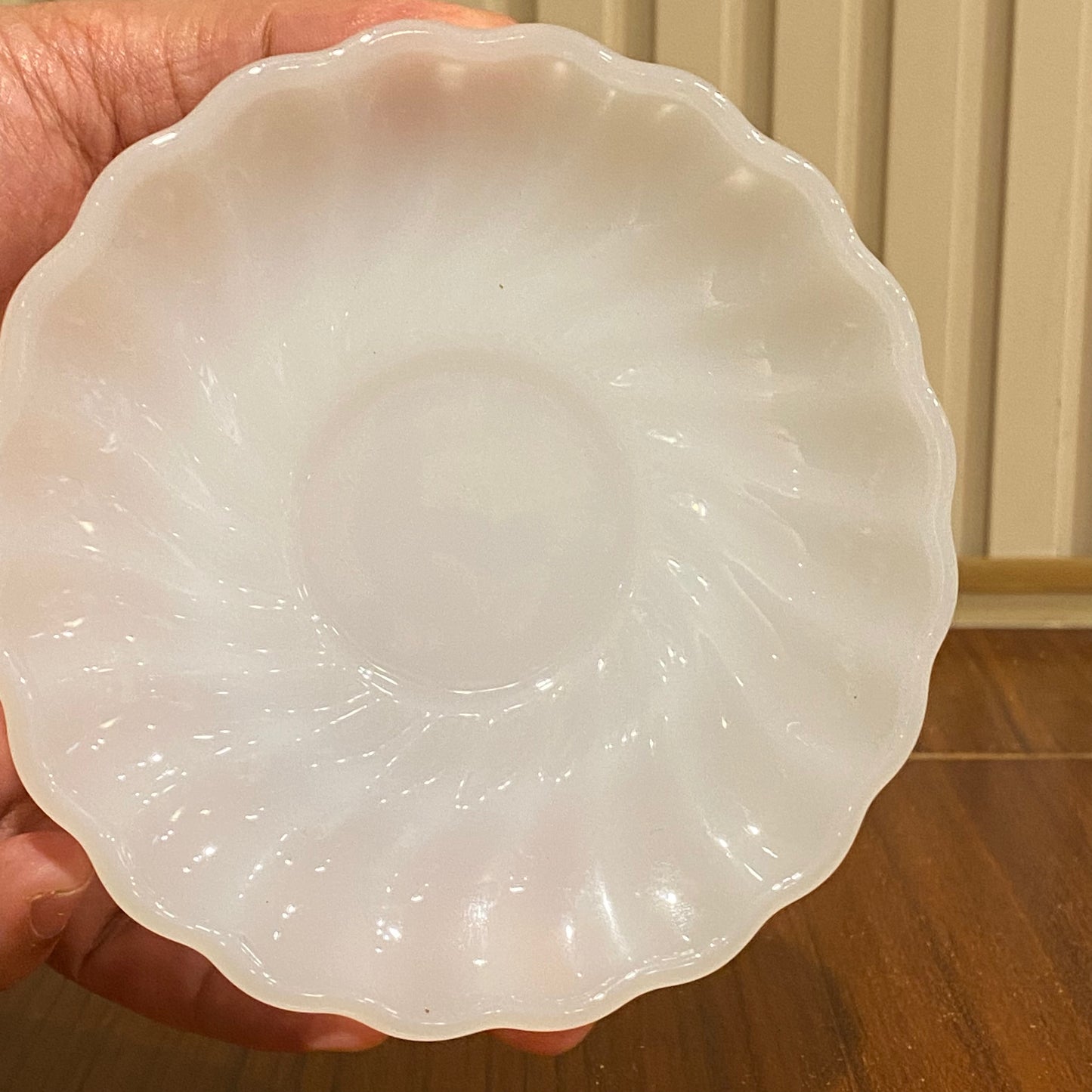 FireKing White Demitasse Cup & Saucer (demi1)