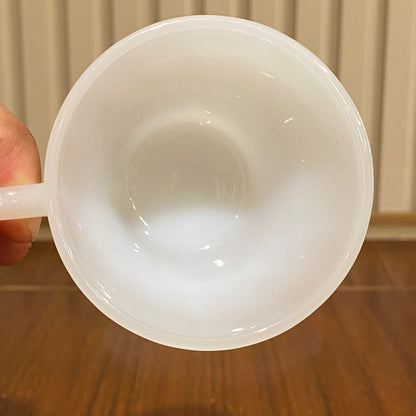 FireKing White Demitasse Cup & Saucer (demi2)