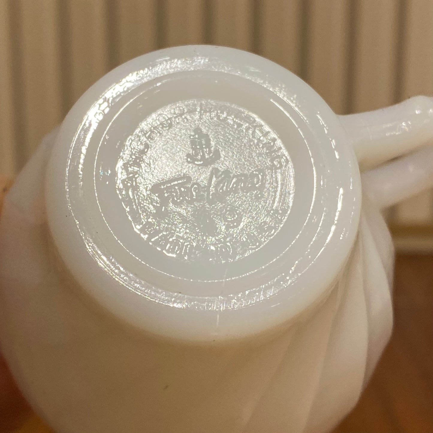 FireKing White Demitasse Cup & Saucer (demi2)