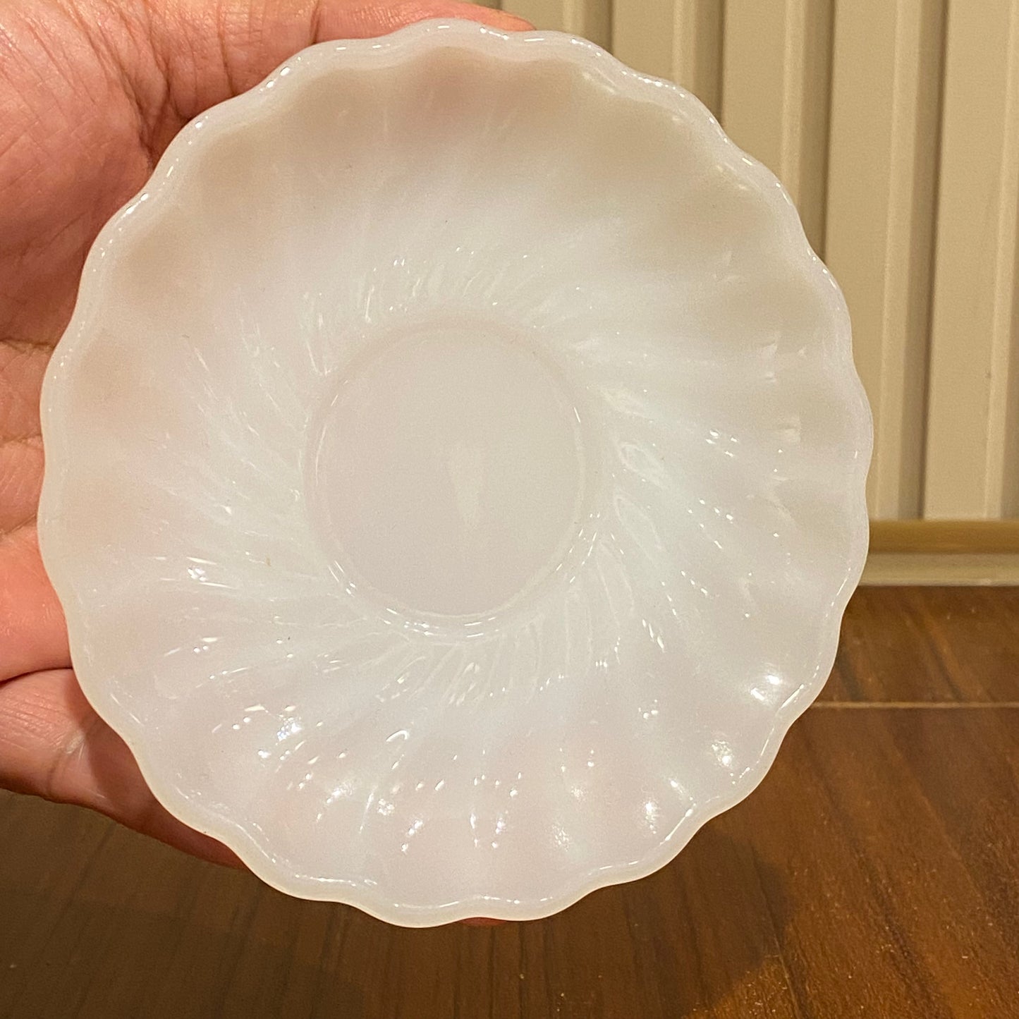 FireKing White Demitasse Cup & Saucer (demi2)