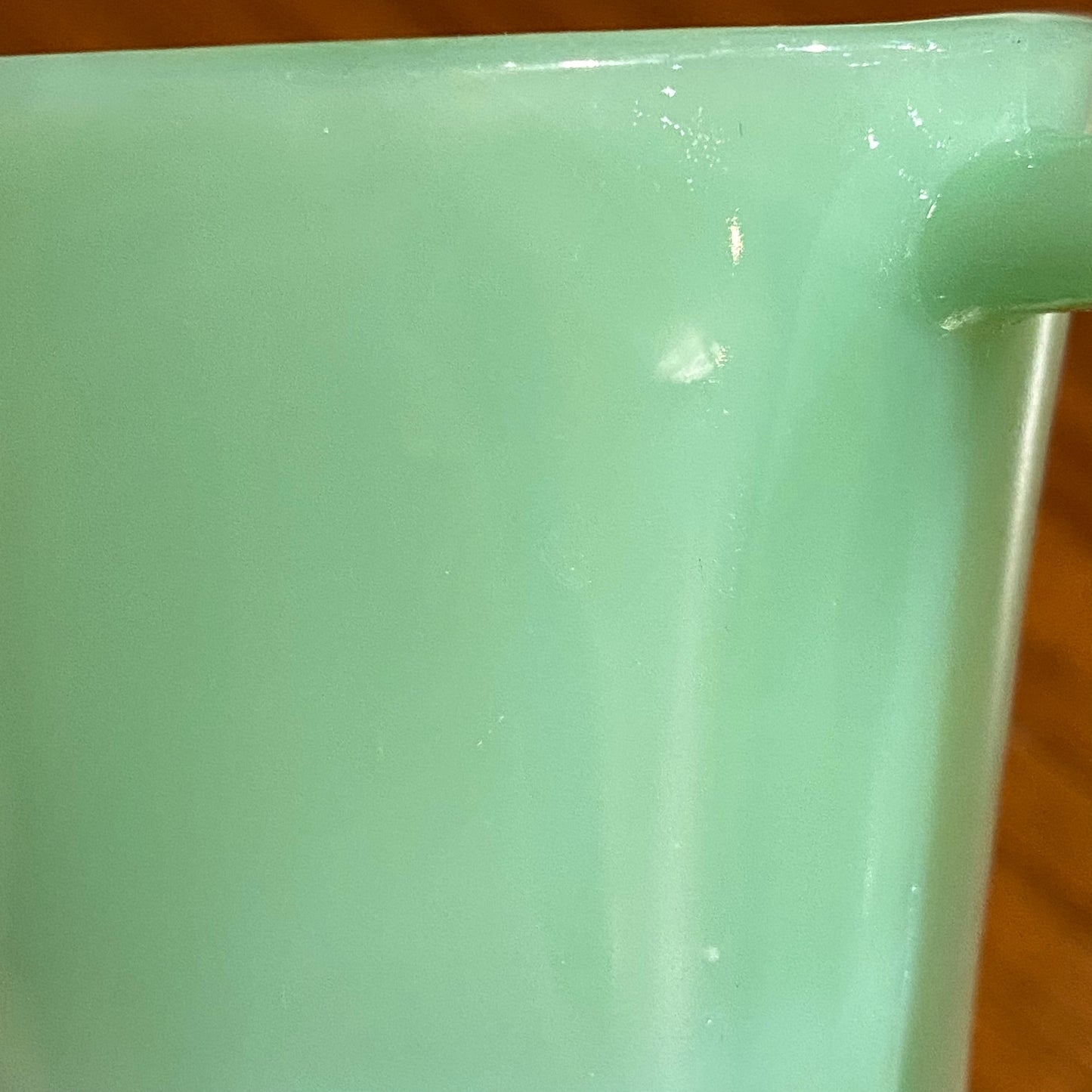 FireKing Jadeite D handle Mug, Made in USA 1960s (D1)