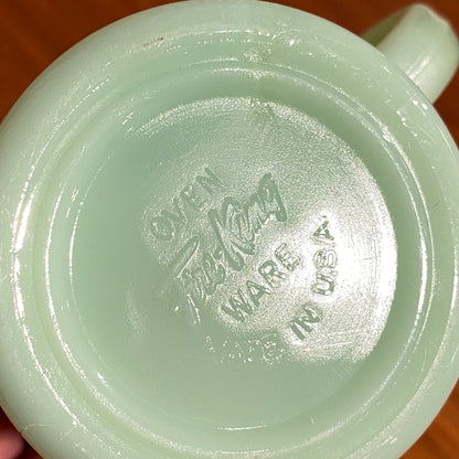 FireKing Jadeite D handle Mug, Made in USA 1960s (D1)