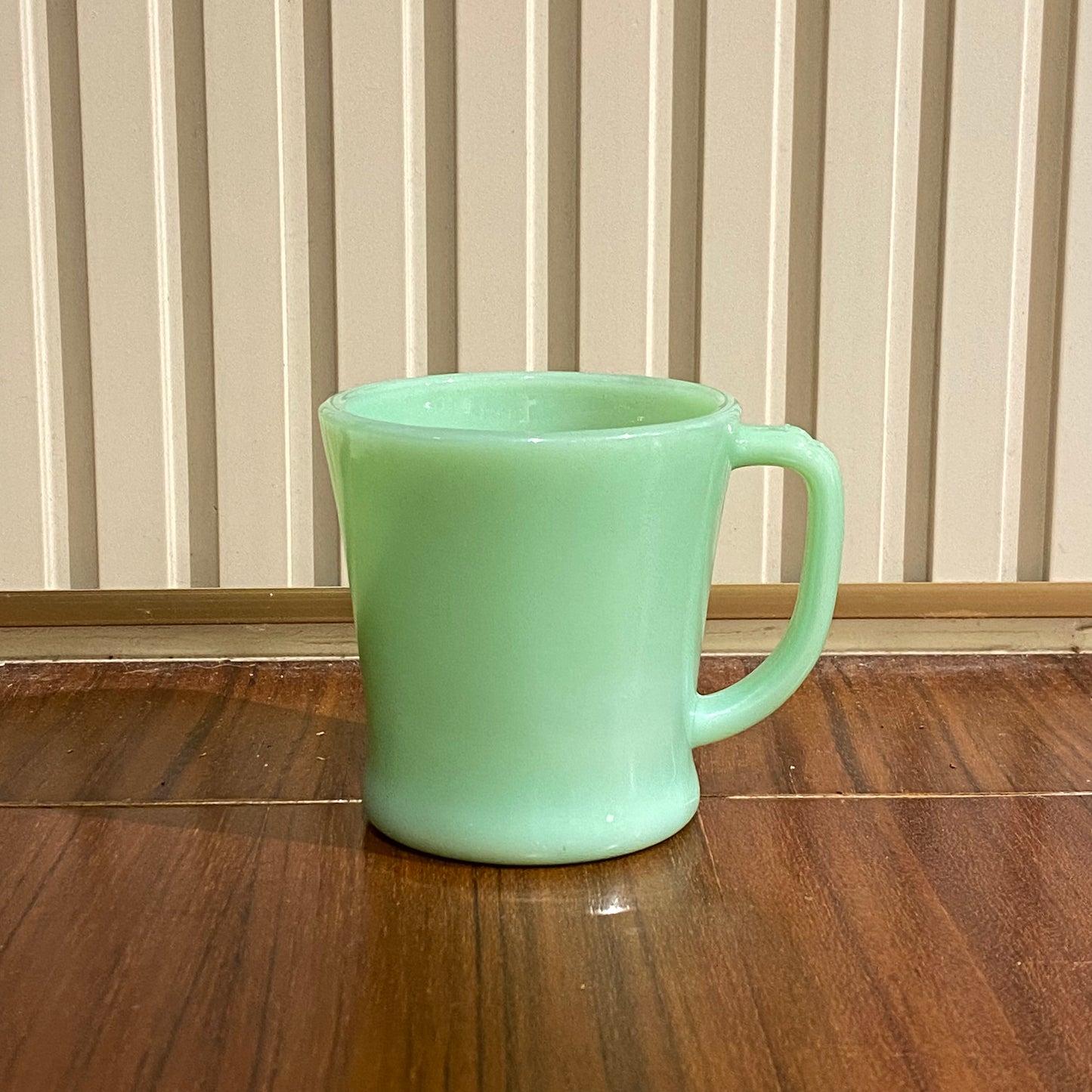 FireKing Jadeite D handle Mug, Made in USA 1960s (D3)