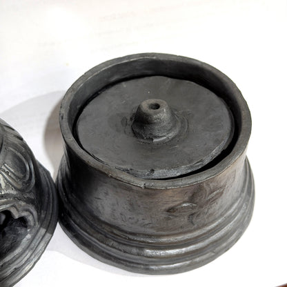 西藏黑陶香爐 Tibetan Black Pottery Incense Burner