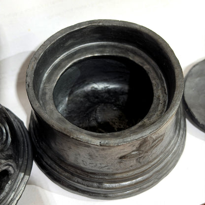 西藏黑陶香爐 Tibetan Black Pottery Incense Burner