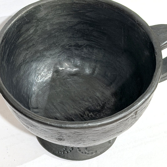 西藏黑陶酥油茶杯 Tibetan Black Clay Mug