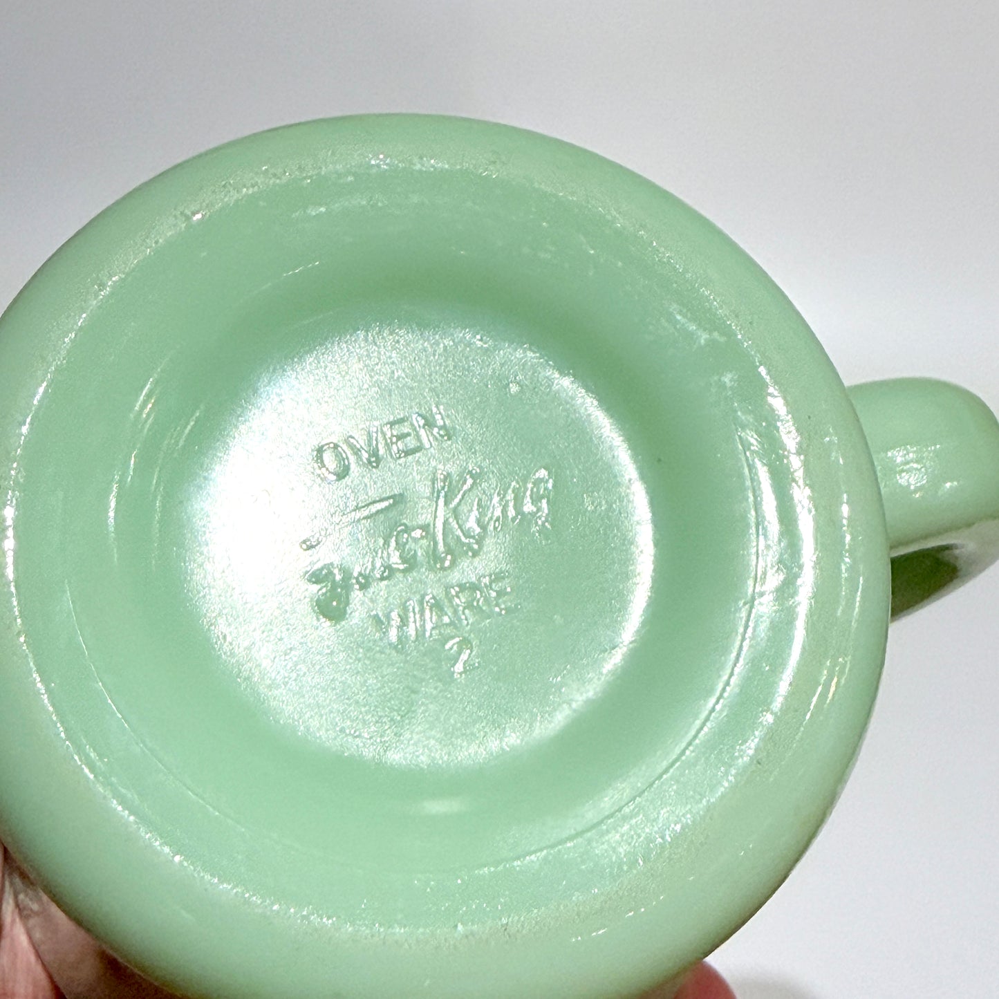 FireKing Extra Heavy C-handle Mug, Made in USA 1950s (EX1)