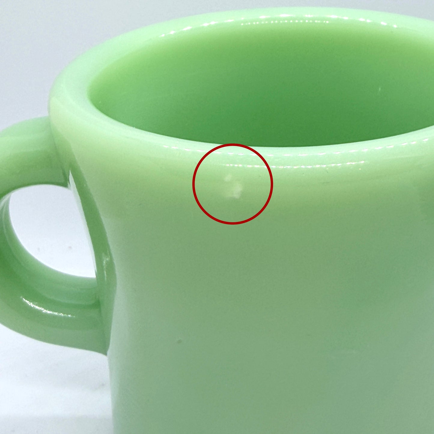 FireKing Extra Heavy C-handle Mug, Made in USA 1950s (EX4)