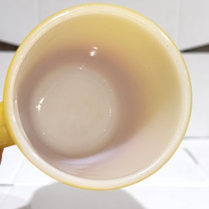 FireKing Yellow/Orange Ribbed Bottom Stacking Mug (Y01)