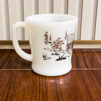 FireKing Davy Crockett D-handle Mug (davy1)