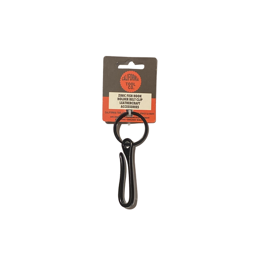 Fish Hook Key Ring Black