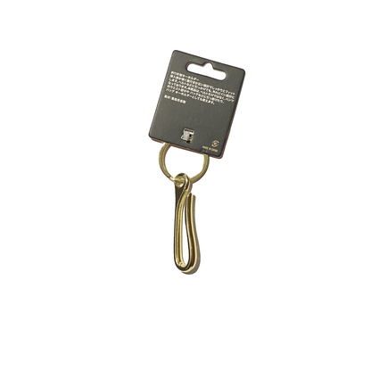 Fish Hook Key Ring Brass