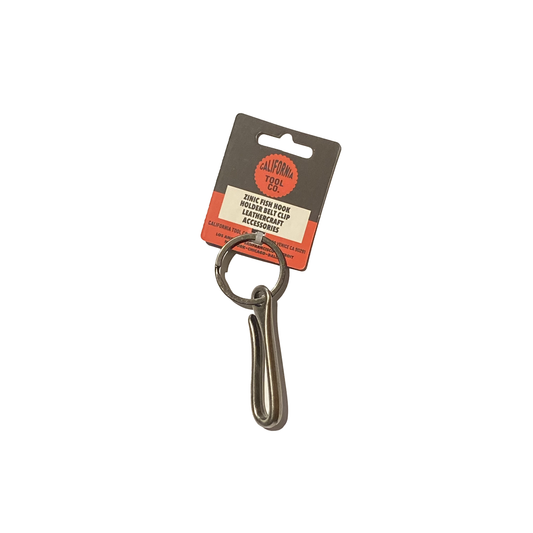 Fish Hook Key Ring Silver