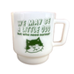 "We May be a little odd" Milk Glass Mug