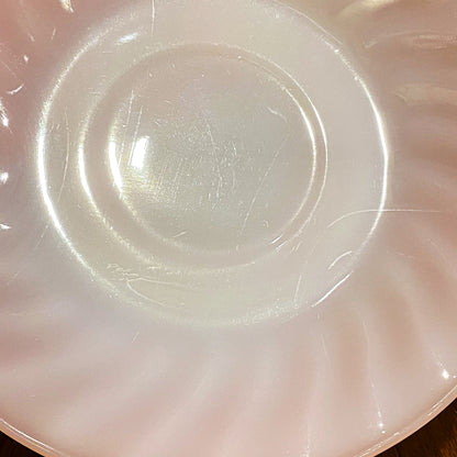 FireKing Pink Swirl Cup & Saucer (pink1)