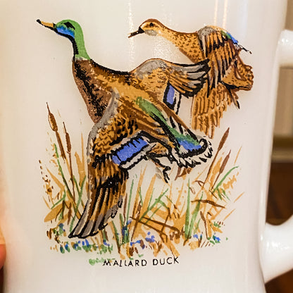 FireKing Wildlife D-Handle Mallard Duck Mug (W3)