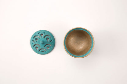 岩鑄 鑄鐵香爐-なみ/濤（土耳其藍）IWACHU Cast Iron Incense Burner(Turquoise Blue) - LAB Collector Hong Kong