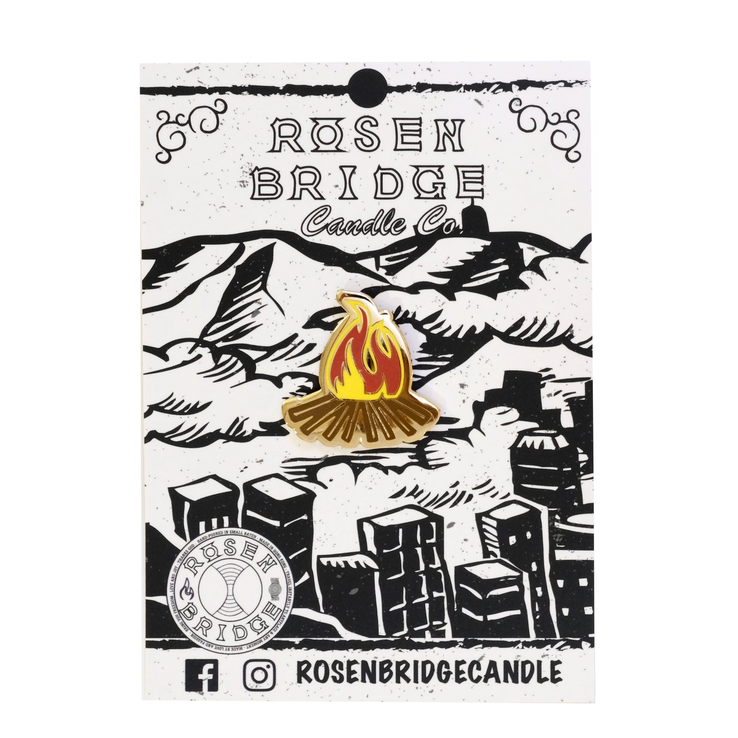 ROSEN BRIDGE Campfire Pin - LAB Collector Hong Kong